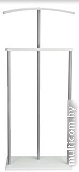 Стойка для одежды Мебелик Костюмная Дэви 1 (металлик/белый)