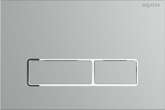 Панель смыва Aquatek KDI-0000063 (хром матовый)