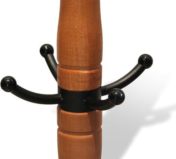 Вешалка для одежды Sheffilton SHT-CR12 920129 (светлый орех/черный/мрамор)