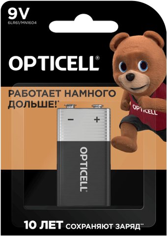 Батарейка Opticell Basic 9V (1 шт)