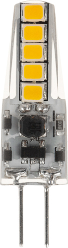 Светодиодная лампочка Rexant JC-Silicon G4 12 В 2 Вт 2700 K теплый свет 604-5006 (силикон)