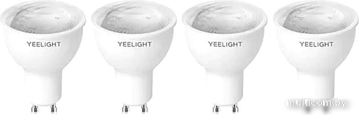 Светодиодная лампочка Yeelight Smart Bulb W1 YGYC0120005WTEU GU10 4.8 Вт (4 шт)
