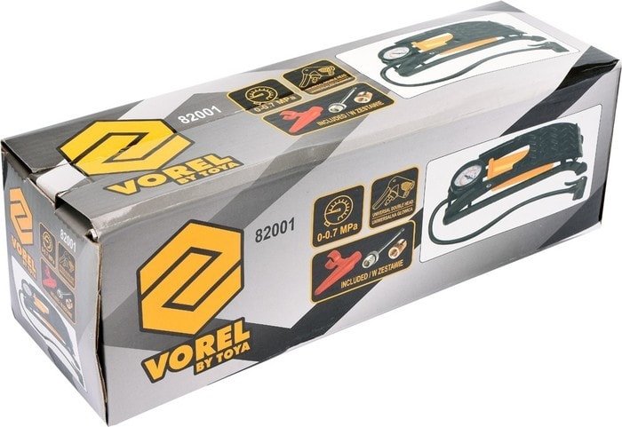 Насос ножной велосипедный Vorel 82001