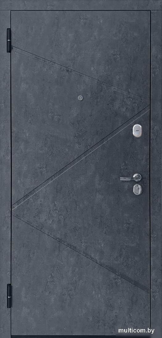 Металлическая дверь Guard Loft бетон графит/бетон серый (96x205, левая)