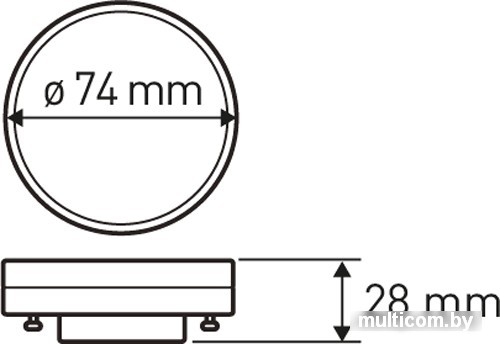 Светодиодная лампа ЭРА LED GX53 15 Вт 4000 К Б0036552