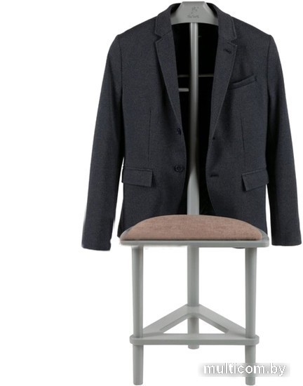 Стойка для одежды Мебелик с сиденьем В 26Н (серый)