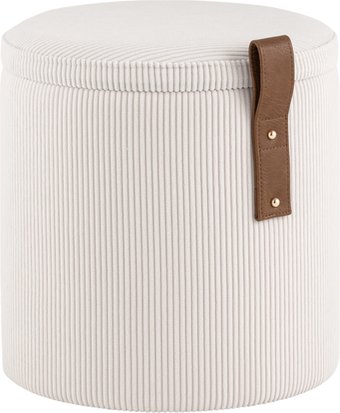 Пуфик Stool Group Руни S с ящиком 24A2064CG-L-16 (вельвет белый)