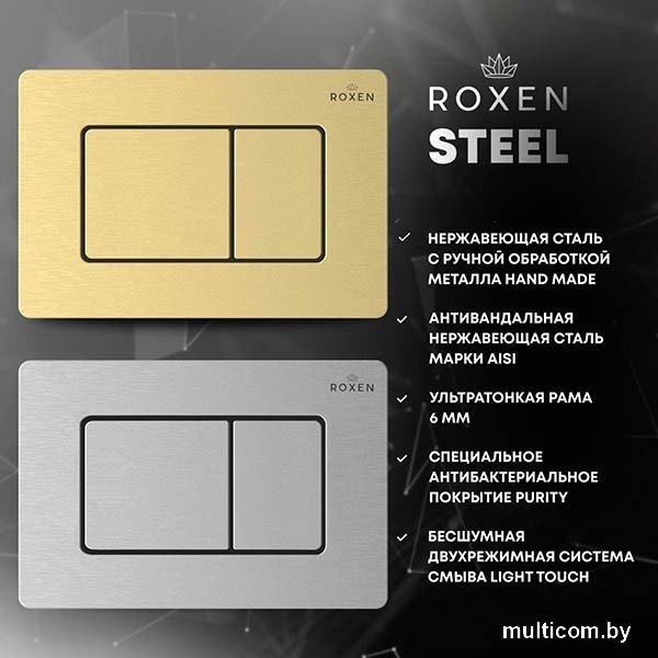 Панель смыва Roxen Steel 420280S