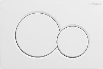 Панель смыва Cezares STYLUS-BTN-BL (белый глянец)