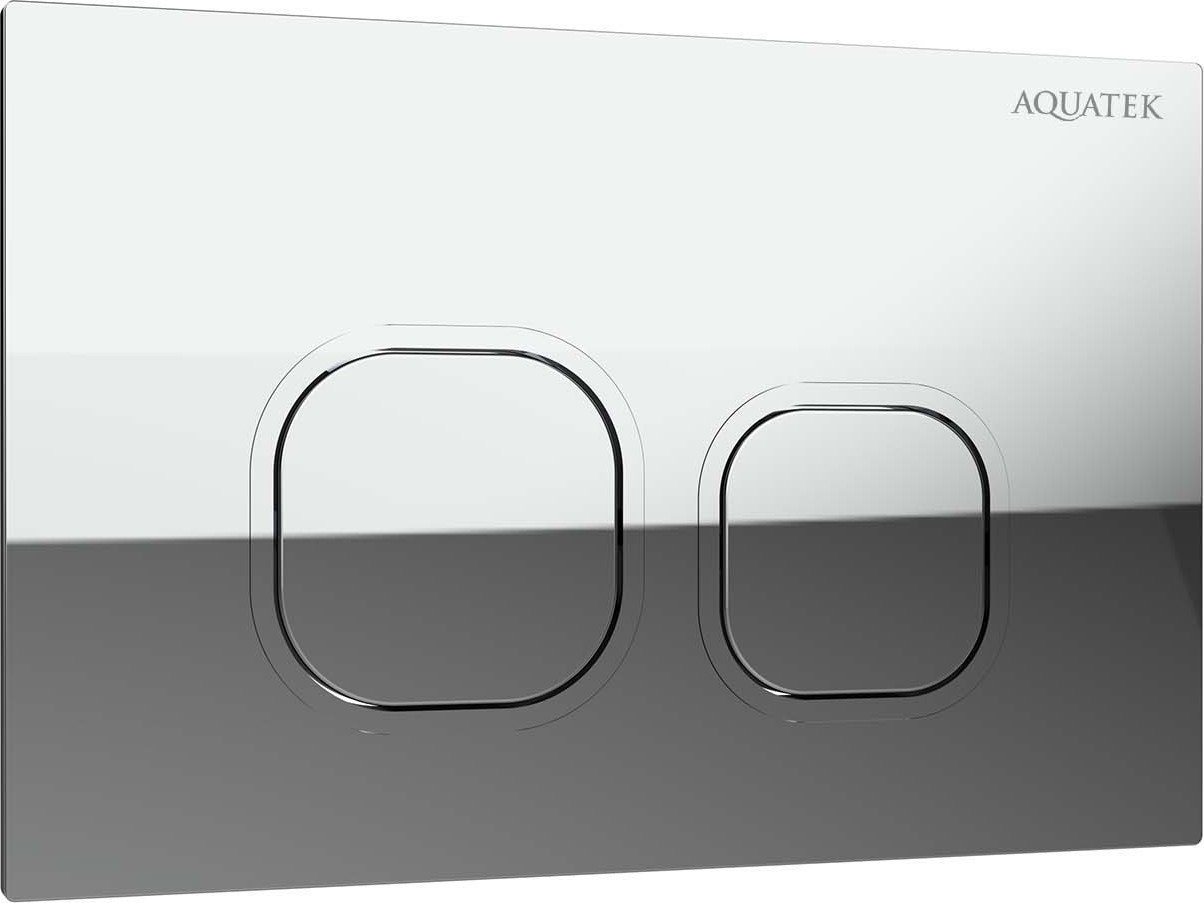 Панель смыва Aquatek KDI-0000057 (хром глянец)