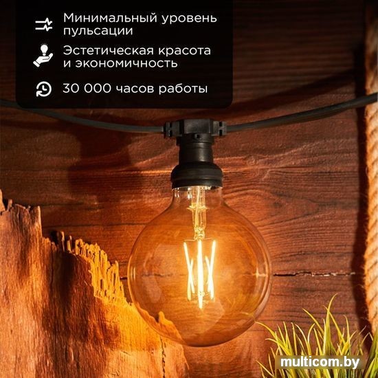 Светодиодная лампочка Rexant Loft GlobeA125 11.5Вт E27 1380Лм 2400K теплый свет 604-145