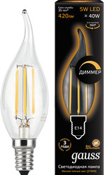Светодиодная лампа Gauss E14 5 Вт 2700K 104801105-D