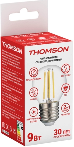 Светодиодная лампочка Thomson Filament Globe TH-B2094