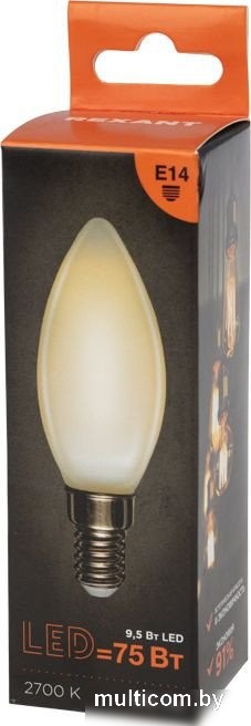 Светодиодная лампочка Rexant Свеча CN35 9.5Вт 915Лм 2700K E14 604-095