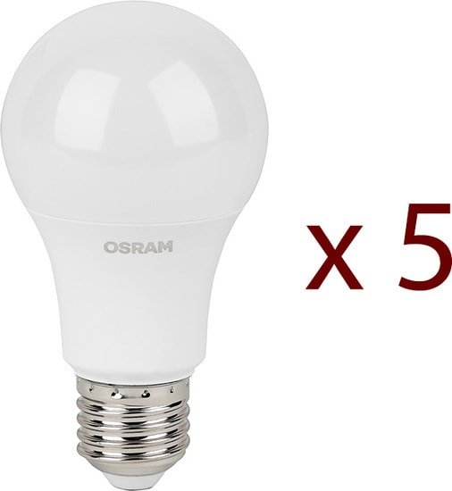 Светодиодная лампа Osram LV CL A75 10 SW/830 230V E27 10X1 RU (5 шт)