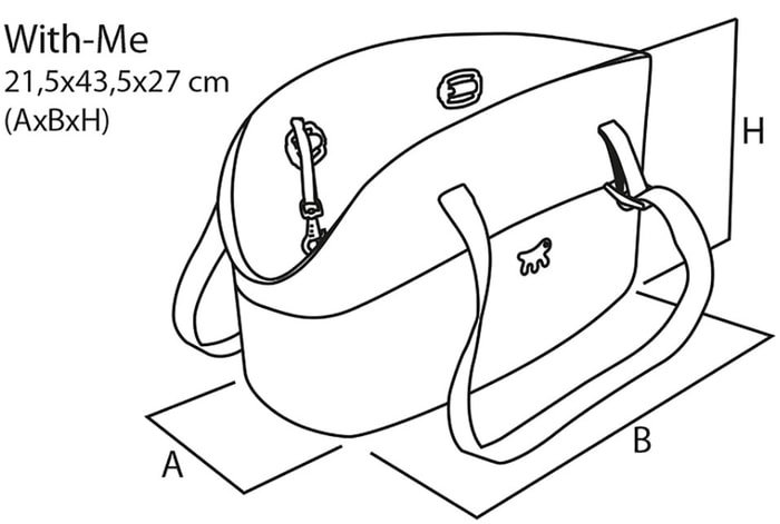Сумка-переноска Ferplast With-me (серый)