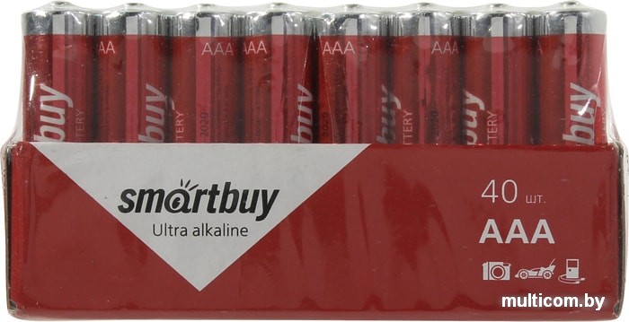 Батарейки SmartBuy Ultra Alkaline AAA 40 шт. LR03/40