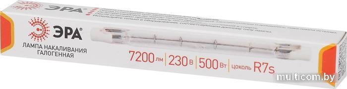 Галогенная лампа ЭРА J118-500W-R7s-230V R7s 500Вт трубка теплый белый свет Б0048495