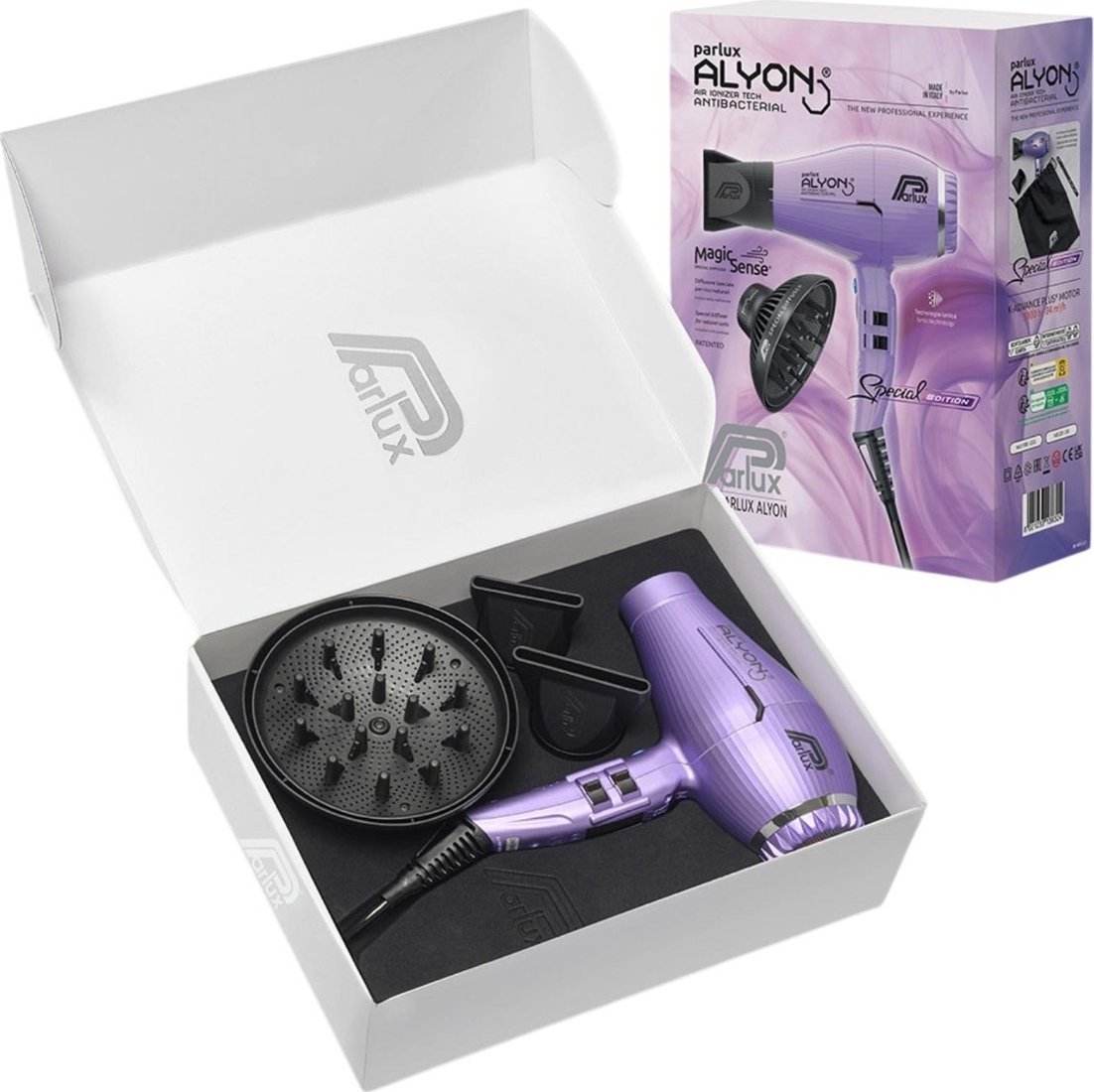 Фен Parlux Alyon с диффузором MS (лиловый)