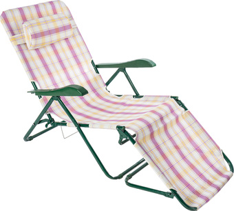 Шезлонг Olsa Таити с447 (белый/розовый)