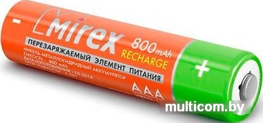 Аккумуляторы Mirex AAA 800mAh 4 шт HR03-08-E4
