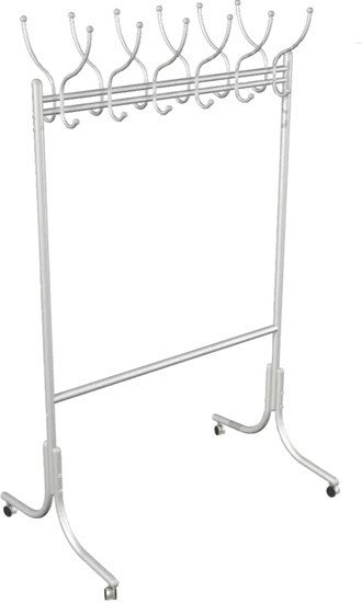 Вешалка для одежды Мебелик на колесах М 11 (металлик)
