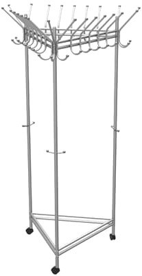 Вешалка для одежды Мебелик Пико 21 (металлик)