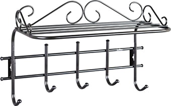 Набор крючков для одежды Sheffilton Грация 2/5 727017 (черный/черный)