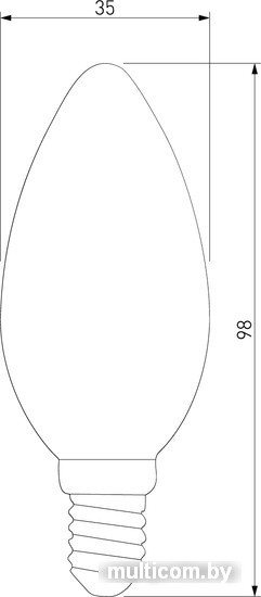 Светодиодная лампа Elektrostandard C35 7W 3300K E14 BLE1411