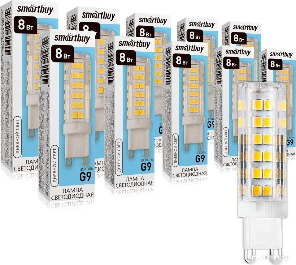 Светодиодная лампочка SmartBuy G9 8Вт 4000К SBL-G9-8-40K