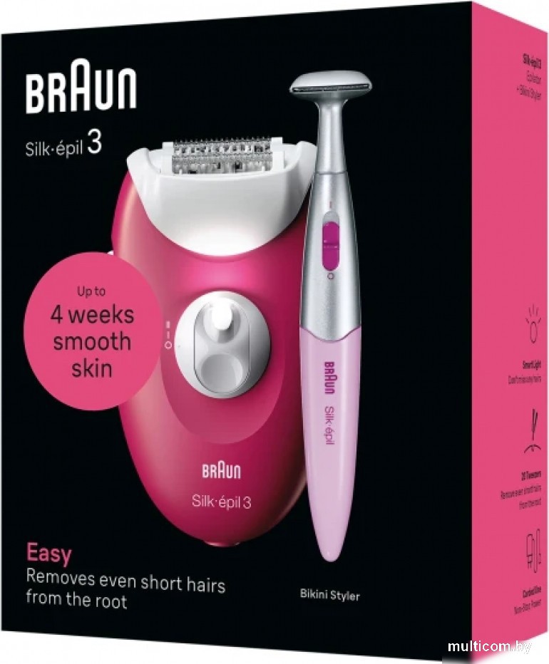 Эпилятор Braun Silk-epil 3 3-202